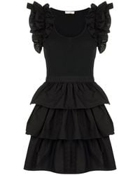 Ulla Johnson - Ruffle-Trim T-Shirt Dress - Lyst