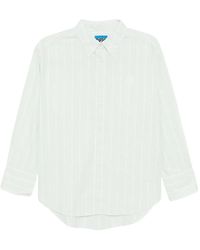 SPORT b. by agnès b. - Stiped Cotton Shirt - Lyst