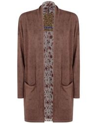 In bed with You - Floral-Print Open-Front Cardigan - Lyst