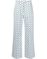 Christian Wijnants - Graphic-print High-waisted Trousers - Lyst