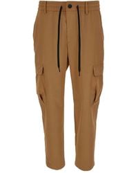 Versace Jeans Couture - Cargo Pocket Drawstring Trousers - Lyst