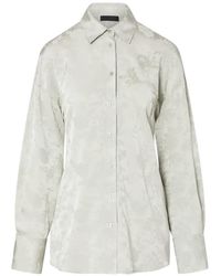 Liu Jo - Jacquard-Shirt With Jewel Embroidery - Lyst
