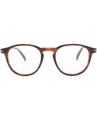 David Beckham - Tortoiseshell-Effect Round-Frame Glasses - Lyst
