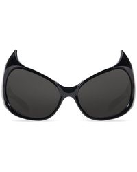 Balenciaga - Gotham Cat-eye Frame Sunglasses - Lyst