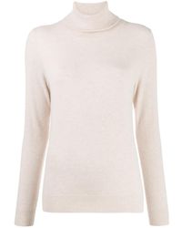 N.Peal Cashmere - Fine Knit Polo Neck Jumper - Lyst