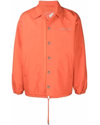 Khrisjoy - Orange Logo-embroidered Shirt Jacket - Lyst