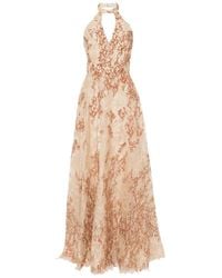 Saiid Kobeisy - Embroidered Long Dress - Lyst