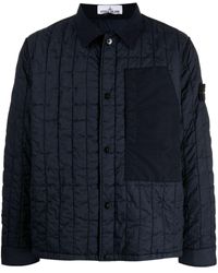 Stone Island - Compass-appliqué Quilted Jacket - Lyst