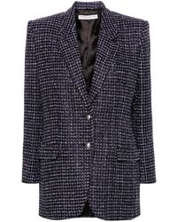 Alessandra Rich - Sequin-embellished Tweed Blazer - Lyst