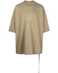 Rick Owens - Pentagram Cotton T-shirt - Lyst