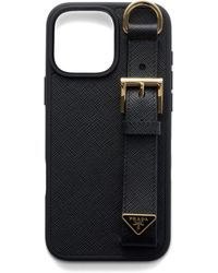 Prada Studded Cover For Iphone 16 Pro Max in Gray | Lyst