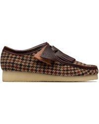 Clarks - Tweed-Pattern Fringe Boots - Lyst