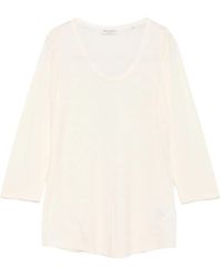 Marc O' Polo - Top con cuello en V de manga tres cuartos - Lyst