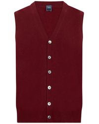 Fedeli - Sleeveless V-Neck Cardigan - Lyst