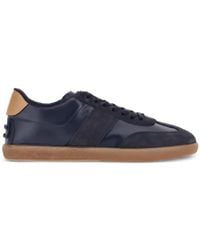 Tod's - Panelled Leather Sneakers - Lyst