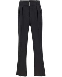 Tagliatore - Belted Pleated Trousers - Lyst