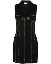 Off-White c/o Virgil Abloh - Crystal-Embellished Mini Dress - Lyst