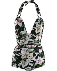 Dolce & Gabbana Bikini Met Bloemenprint - Groen