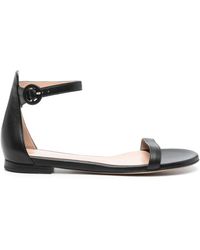 Gianvito Rossi - レザー フラットサンダル - Lyst