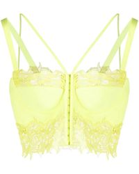 Versace - Corsage Mit Floraler Spitze - Lyst
