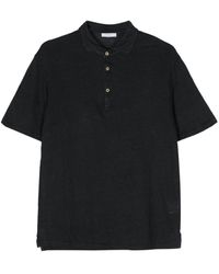Boglioli - Knitted Linen Polo Shirt - Lyst