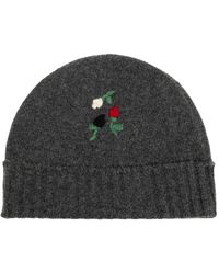 Marni - Floral-Embroidered Beanie Hat - Lyst