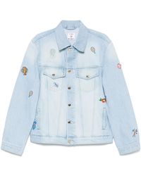 CASABLANCA - Embroidered Denim Jacket - Lyst