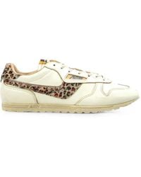 Autry - Windspin Leopard-Print Panelled Leather Sneakers - Lyst