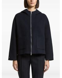 Peserico - Ribbed-Knit Hooded Jacket - Lyst