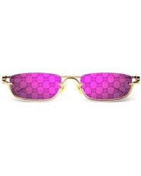 Gucci - Rectangular-Frame Sunglasses - Lyst