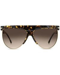 Victoria Beckham - Tortoiseshell-Effect Pilot-Frame Sunglasses - Lyst