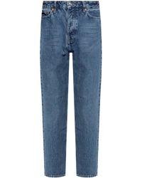 Samsøe & Samsøe - Straight-Leg-Jeans Mit Logo-Patch - Lyst