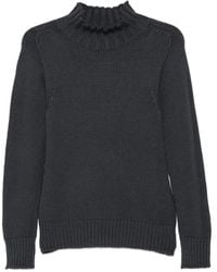 19.61 MILANO - Mock-Neck Ribbed-Trim Sweater - Lyst
