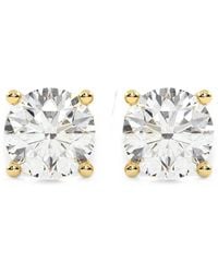 Diamond Essentials - Laboratory-Grown Diamond Solitaire Earrings - Lyst
