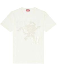 DIESEL - Embroidered-Patch T-Shirt - Lyst