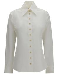 KHAITE - Ivy Long-Sleeve Shirt - Lyst