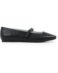 KARL LAGERFELD - Leather Ballet Flats - Lyst