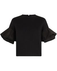 Liu Jo - T-Shirt Con Ruches - Lyst