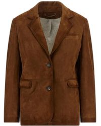 Golden Goose - Robyn Suede Blazer - Lyst