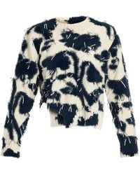 Erdem - Textured Floral-Knit Sweater - Lyst