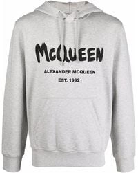 McQueen - Hoodie Met Logoprint - Lyst