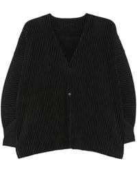 Homme Plissé Issey Miyake - Pleated V-Necked Top Homme Plisse' Issey Mi - Lyst