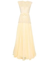 SILK LOVE & LACE - Mabel Bow-Detail Maxi Dress - Lyst