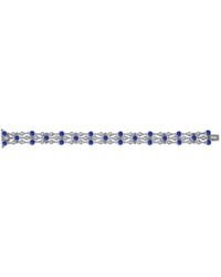 Pragnell - 18Kt Bubbles Sapphire And Diamond Three-Row Bracelet - Lyst