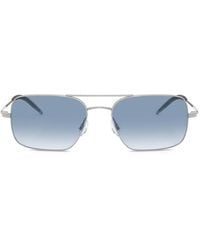 Oliver Peoples - Victory Ii Rectangle-Frame Sunglasses - Lyst