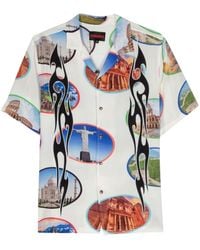 Pleasures - Seven Wonder-print Bowling Shirt - Lyst