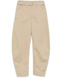 Lemaire - Tapered-Hose mit Gürtel - Lyst