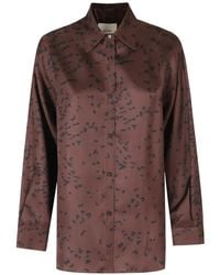 Alysi - Abstract-Print Long-Sleeve Shirt - Lyst