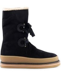 Ferragamo - Bottines À Bout Rond - Lyst