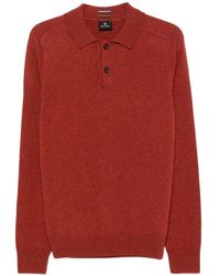 Paul Smith - Merino Wool Polo Sweater - Lyst